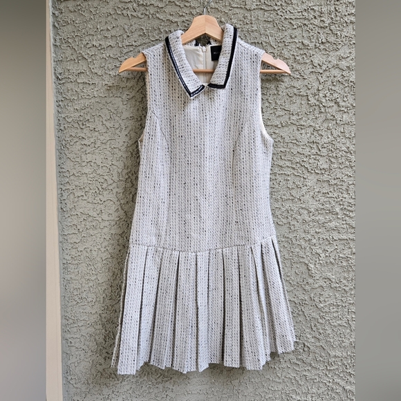 Mustard Seed Dresses & Skirts - Mustard Seed Tweed Pleated Mini Dress